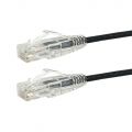 CAT6AUT-6INBK Cat6a UTP 10GB Ultra-Thin Patch Cable - Premium Fluke<sup>®</sup> Patch Cable Certified - CMR Riser Rated - Infinite Cables