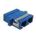 FO-AD204-PM SC/SC Fiber Coupler F/F Singlemode Duplex Ceramic Panelmount, Blue - Infinite Cables