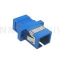 FO-AD604-PM SC/SC Fiber Coupler F/F Singlemode Simplex Ceramic Panelmount, Blue - Infinite Cables