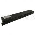 1582T8E1BK Hammond 19 Inch 8 Outlet Horizontal Rack Mount Power Strip - C14 Inlet, C13 Front Receptacles - Infinite Cables