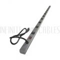 1587T12A1 Hammond 70 inch 12-Outlet Vertical Power Strip - 6ft 5-15P Cord, 5-15R Receptacles - Infinite Cables