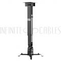 MT-822-BK Projector Wall/Ceiling Mount, 4 Arm Tilt & Rotate Adjustable Length 430 to 650mm - Black - Infinite Cables