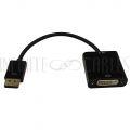 AD-DP-DVI-A  6 inch DisplayPort male v1.2 to DVI Female Adapter, Active - Black - Infinite Cables