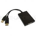 AD-DP-DVI-DL 6 inch DisplayPort Male to DVI Dual-Link Female Adapter - Black - Infinite Cables