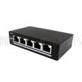 NS-100-05 5-Port Gigabit Ethernet Network Switch - Desktop - Unmanaged - Metal Housing - Fanless - Infinite Cables