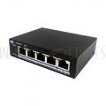 NS-200-04 4-Port Gigabit 60W PoE Switch + 1-Port RJ45 Uplink - Desktop/Wall Mount - Unmanaged - IEEE 802.3at/af - Infinite Cables