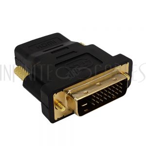AD-HDMI-DVI-1 DVI-D Male to HDMI Female Adapter - Infinite Cables
