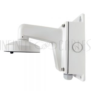 CA-B1400-WH Wall Mounting Bracket with Junction Box for Varifocal Dome TVI Cameras - White - Infinite Cables