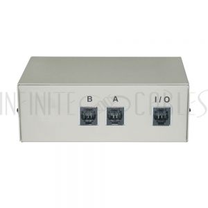 MB-RJ12-21 2x1 AB RJ12 Manual Switch Box - Infinite Cables