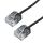 CAT6AUTM-01BK Cat6A UTP Micro-Thin Molded Patch Cable - 32AWG - Riser CMR - Infinite Cables